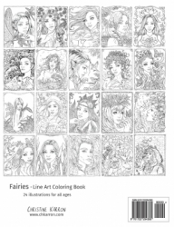 Fairies Grayscale Coloring Book - Christine Karron