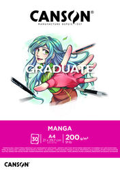 Canson Graduate Manga Skicár 200 g/m², 30 listov