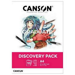 Canson GRADUATE Discovery Pack Manga A4, 10 listov